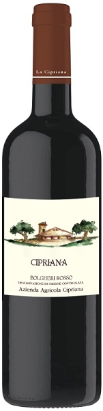 Вино Чиприана Болгери Россо (Cipriana Bolgheri Rosso) красное сухое 0,75л Крепость 14,5%