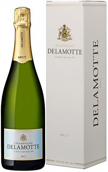 Шампанское Деламотт Брют (Delamotte) белое брют 0,75л Крепость 12%.