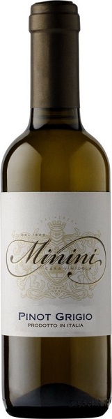 Вино Минини Пино Гриджио (Minini Pinot Grigio) белое сухое 375мл Крепость 12%