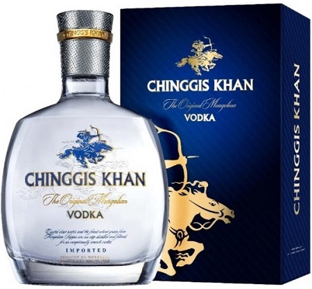 Водка Чингис Хан (Chinggis Khan) 0,7л Крепость 40% в подарочной коробке