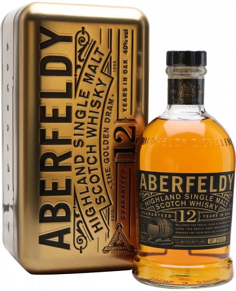 Виски Аберфелди (Whiskey Aberfeldy) 12 лет 0,7л Крепость 40% в подарочной коробке