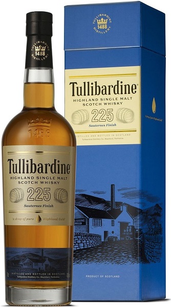 Виски Туллибардин 225 Сотерн Финиш (Tullibardine 225 Sauternes Finish) 0,7л  Крепость 43% в коробке