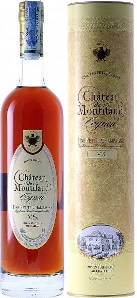Коньяк Шато де Монтифо (Cognac Chateau de Montifaud) VS 0,7л Крепость 40% в тубе