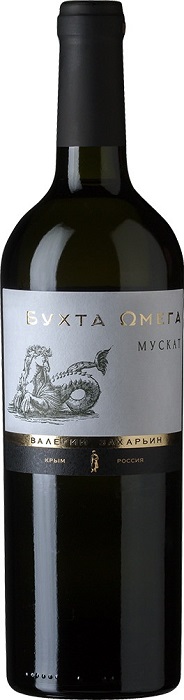 Вино Бухта Омега Мускат (Omega Bay Muscat) столовое белое полусладкое 0,75л Крепость 12%