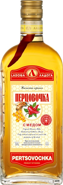 Настойка Перцовочка с Медом (Pertsovochka with honey) горькая 0,5л Крепость 35%