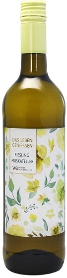 Вино Винцер фон Баден Рислинг Мускателлер (Das Leben Geniessen) белое сухое 0,75л Крепость 12%