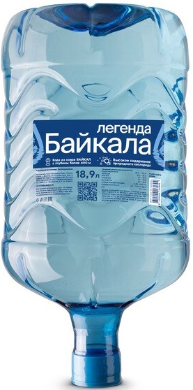 Вода Легенда Байкала (Legend of Baikal) природная негазированная 18.9л в пластиковой бутылке