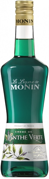 Ликер Монин Крем де Мент Верт (Monin Creme de Menthe Verte) десертный 0,7л Крепость 20%