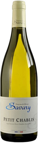 Вино Савари Пти Шабли (Savary Petit Chablis) белое сухое 0,75л Крепость 13%