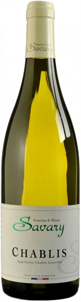 Вино Савари Шабли (Savary Chablis) белое сухое 0,75л Крепость 13%