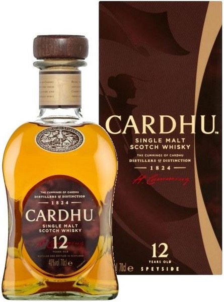 Виски Карду (Cardhu) 12 лет 0,7л Крепость 40% в подарочной коробке