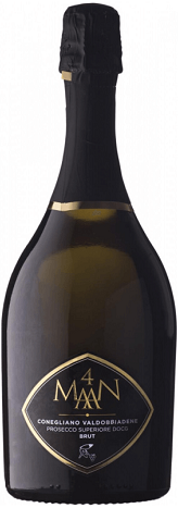 Вино игристое Ле Манзане Просекко Супериоре Конельяно Вальдоббиадене белое брют 0,75л 11,5%