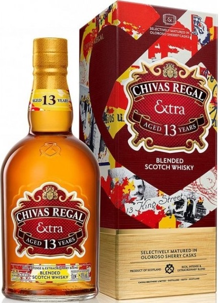 Виски Чивас Ригал Экстра Олоросо Шерри Каск (Chivas Regal) 13 лет 0,7л 40% в подарочной коробке