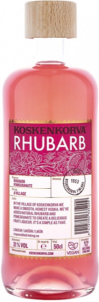 Ликер Коскенкорва Ревень-Гранат (Liquor Koskenkorva Rhubarb) десертный 0,5л Крепость 21%