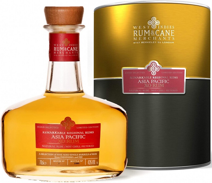 Ром Рам энд Кейн Мерчантс Азиа Пасифик (Rum & Cane Merchants Asia Pacific) XO 0,7л 43% в тубе