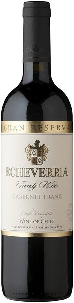 Вино Эчеверрия Каберне Фран Гран Резерва (Echeverria Franc Gran Reserva) красное сухое 0,75л 14,5%