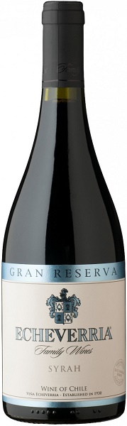 Вино Эчеверрия Сира Гран Резерва (Echeverria Syrah Gran Reserva) красное сухое 0,75л Крепость 14,5%