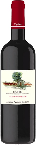 Вино Винья Скопайо 339 Болгери Россо (Vigna Scopaio 339) красное сухое 0,75л 14%