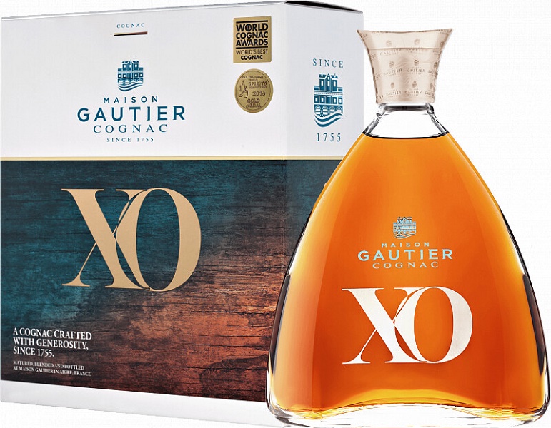 Коньяк Готье (Gautier) XO 6 лет 0,7л Крепость 40% в подарочной коробке