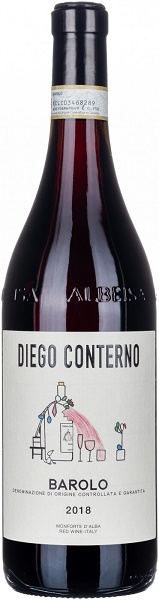 Вин Диего Контерно Бароло (Diego Conterno Barolo) красное сухое 0,75л Крепость 14,5%