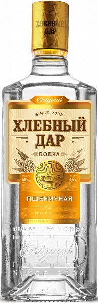 Водка Хлебный Дар Пшеничная (Khlebniy Dar Pshenichnaya) 0,5л Крепость 40%