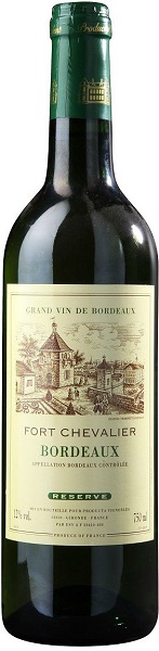 Вино Форт Шевалье Блан (Fort Chevalier Blanc) белое сухое 0,75л Крепость 11,5%