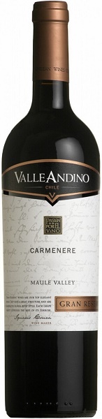 Вино Валле Андино Карменере Гран Резерва (Valle Andino Carmenere) красное сухое 0,75л Крепость 14%