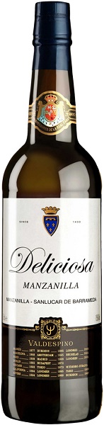 Вино ликерное Херес Вальдеспино Мансанилья Делисиоса (Valdespino Manzanilla) белое 0,75л 15%