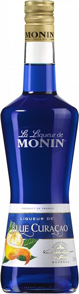 Ликер Монин Блю Кюрасао (Liqueur Monin Blue Curacao) десертный 0,7л Крепость 20%