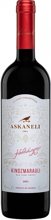 Вино Асканели Киндзмараули (Askaneli Kindzmarauli) красное полусладкое 0,75л Крепость 12%