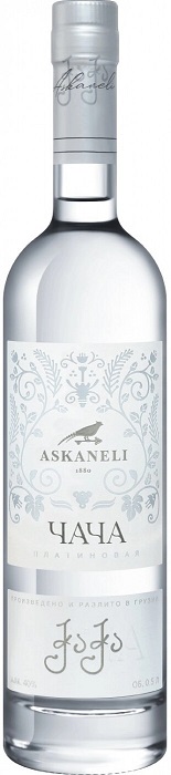 Водка Асканели Платинум Чача (Askaneli Platinum Chacha) виноградная 0,5л Крепость 40%