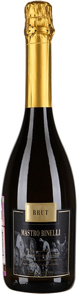 Вино игристое Мастро Бинелли (Mastro Binelli) белое брют 0,75л Крепость 10,5%