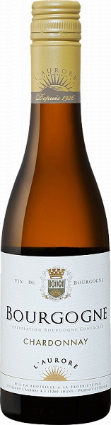 Вино Люньи Л'Аурор Бургонь Шардоне (Lugny L'Aurore Bourgogne Chardonnay) белое сухое 375мл 13%