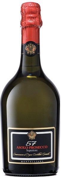 Вино игристое Монтеллиана 57 Асоло Просекко Супериоре (Montelliana) белое сухое 0,75л Крепость 11%