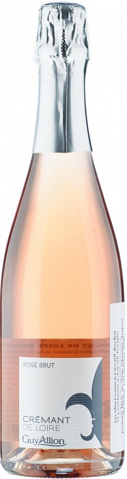Вино игристое Ги Альон, Креман де Луар Розе (Guy Allion, Cremant de Loire) розовое брют 0,75л 13%