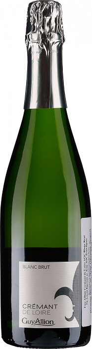 Вино игристое Ги Альон, Креман де Луар Блан (Guy Allion, Cremant de Loire) белое брют 0,75л 12,5%