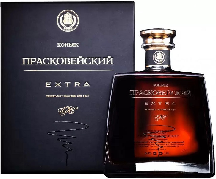 Прасковейский коньяк Коллекционный Экстра (Cognac Praskoveysky Extra) ОС 35 лет 0,7л 42% в п/коробке