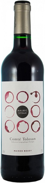 Вино Мезон Буэ Мальбек-Сира (Maison Bouey Malbec-Syrah) красное сухое 0,75л Крепость 12,5%