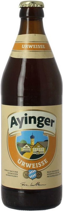 Пиво Айингер Урвайссе/Бройвайссе (Ayinger UrweisseBrauweisse) светлое 0,5л Крепость 5,1%