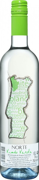 Вино Норте Винью Верде (Norte Vinho Verde) белое полусухое 0,75л Крепость 9,5% 
