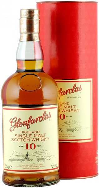 Виски Гленфарклас (Whiskey Glenfarclas) 10 лет 0,7л Крепость 40% в тубе