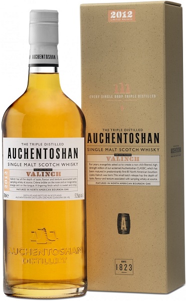 Виски Акентошан Валинч (Auchentoshan Valinch) 0,7л Крепость 57,2% в подарочной коробке