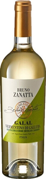 Вино Бруно Занатта Галал Верментино ди Галлура (Bruno Zanatta Galal) белое сухое 0,75л 13,5%
