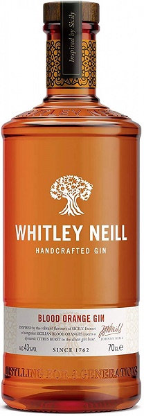 Джин Уитли Нейлл Блад Орэнж (Gin Whitley Neill Blood Orange) со вкусом красного апельсина 0,7л 43%