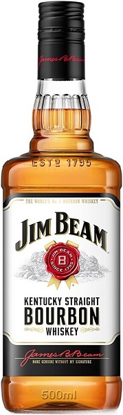 Виски Джим Бим (Whiskey Jim Beam) зерновой 0,5л Крепость 40%
