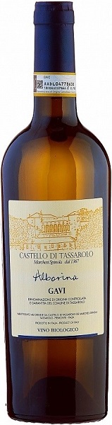 Вино Кастелло ди Тассароло Гави Альборина (Castello di Tassarolo) белое сухое 0,75л Крепость 12,5%