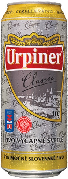 Пиво Урпинер Классик 10° (Beer Urpiner Classic 10°) фильтрованное светлое 0,5 л 4% в жестяной банке