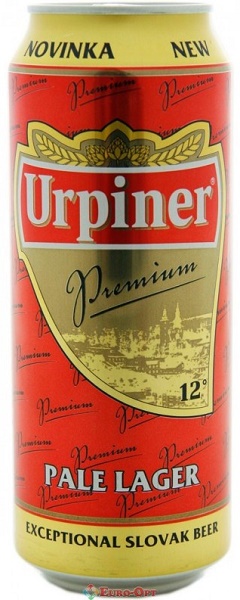 Пиво Урпинер Премиум 12° (Urpiner Premium 12°) светлое 0,5л 5% в жестяной банке