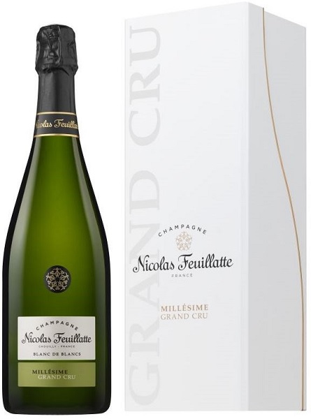 Шампанское Николя Фейатт Гран Крю Блан де Блан (Nicolas Feuillatte) белое брют 0,75л 12% в коробке