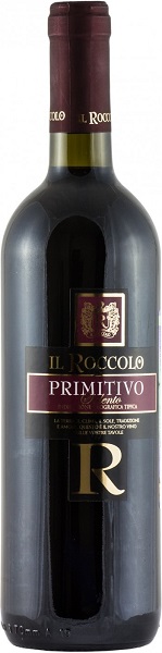 Вино Иль Рокколо Примитиво (Il Roccolo Primitivo) красное сухое 0,75л Крепость 12,5%